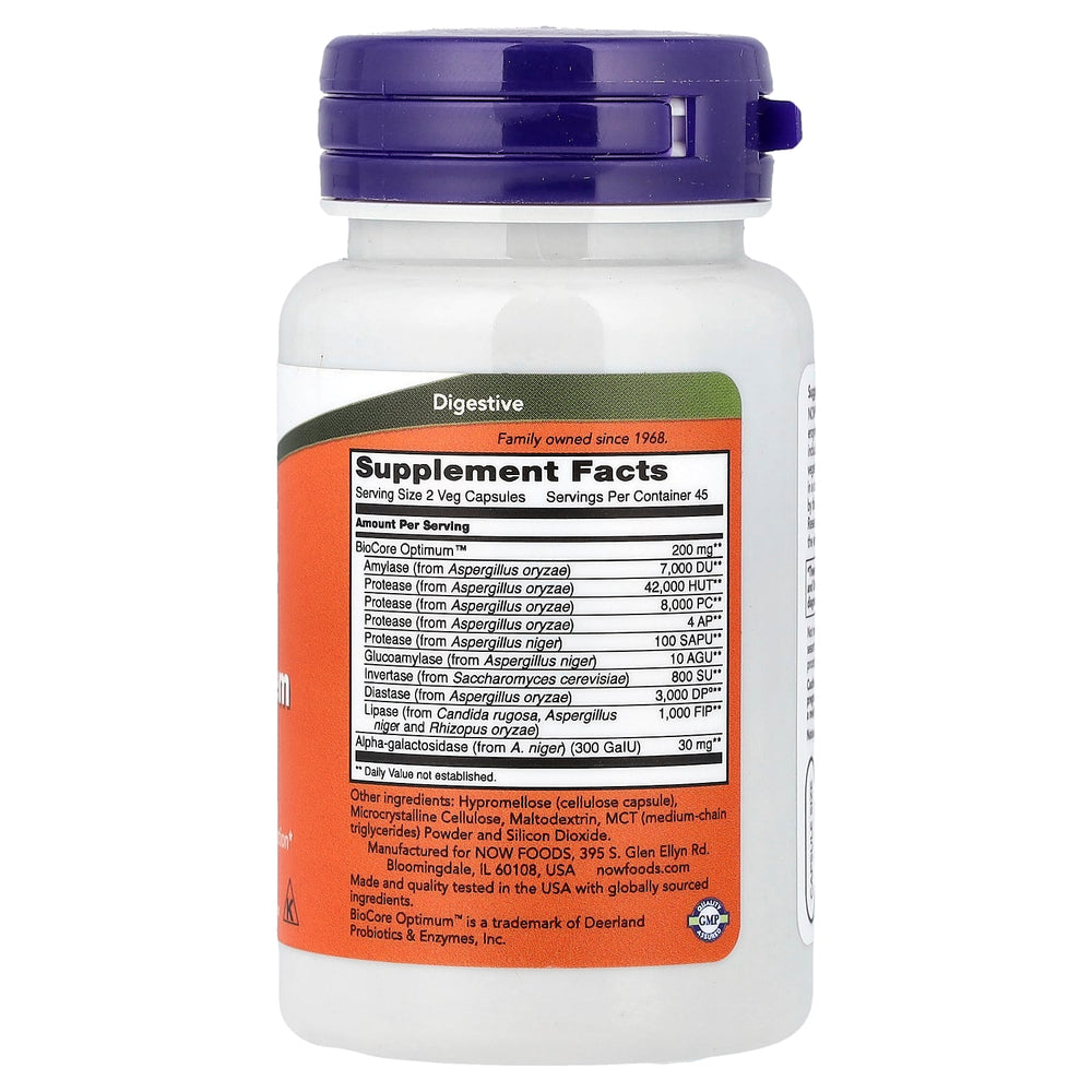 NOW Foods Optimal Digestive System ingredienser lista