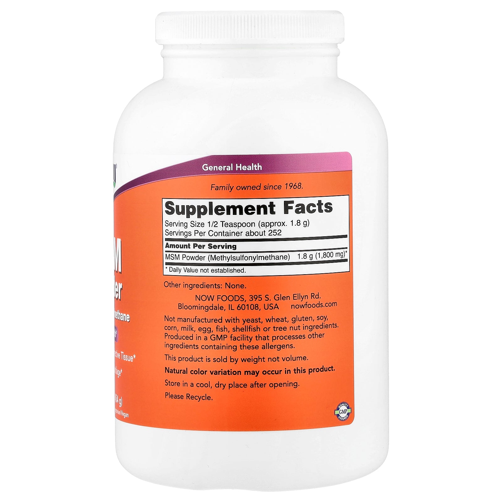 NOW Foods - MSM Methylsulfonylmethan