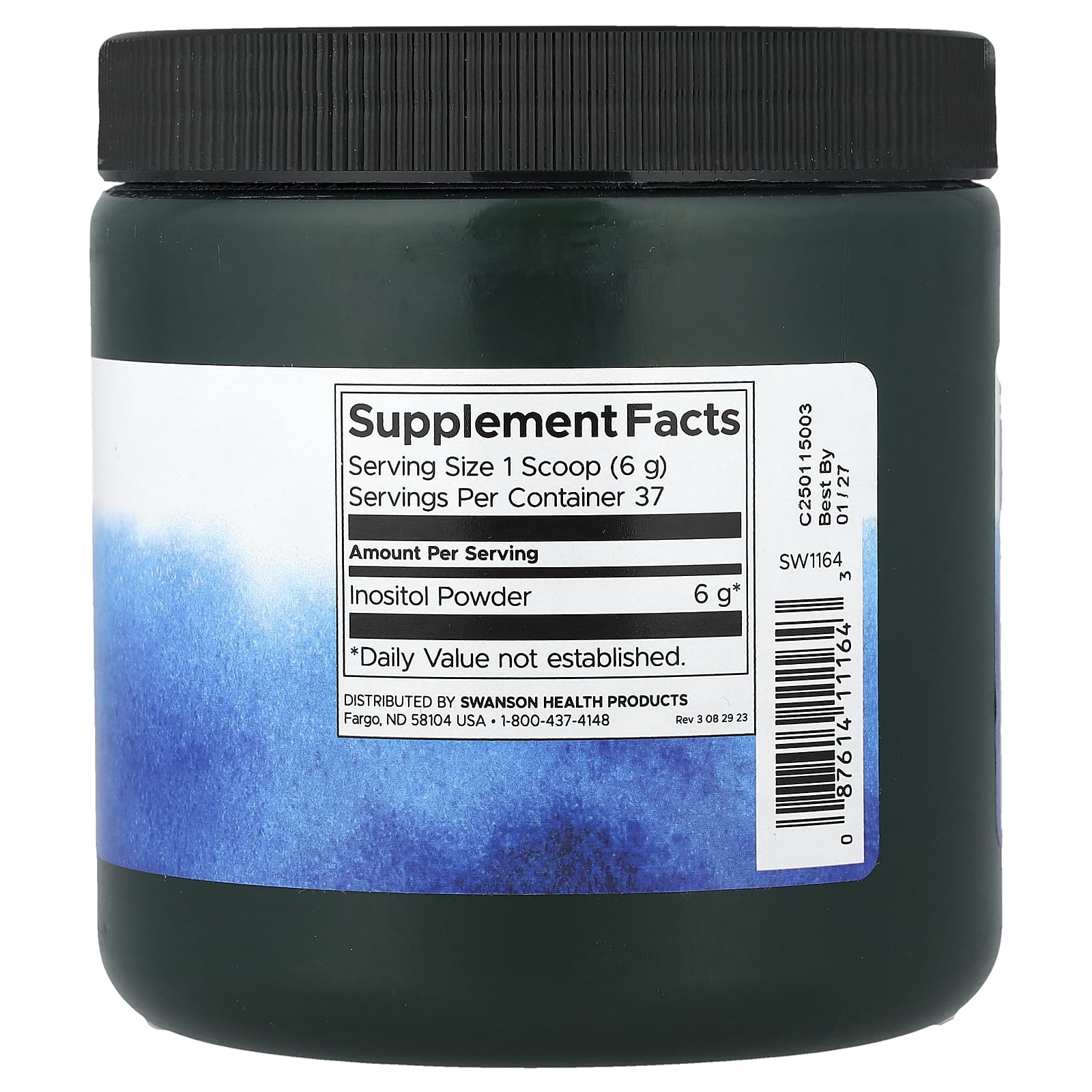Inositol Powder – 227 g ingredienser lista