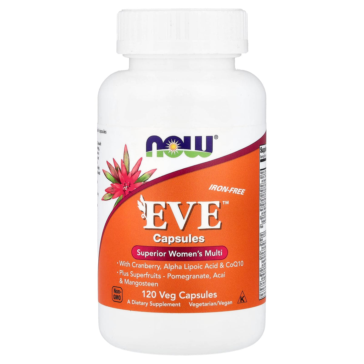 NOW Foods Eve Superior Women's Multi baksida