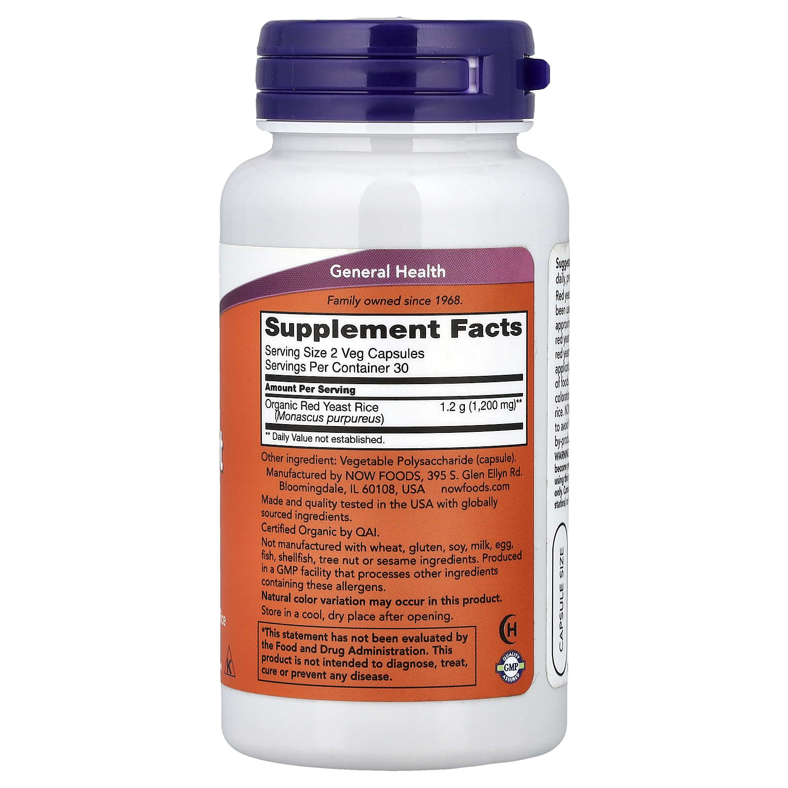 NOW Foods - Red Yeast Rice 600mg