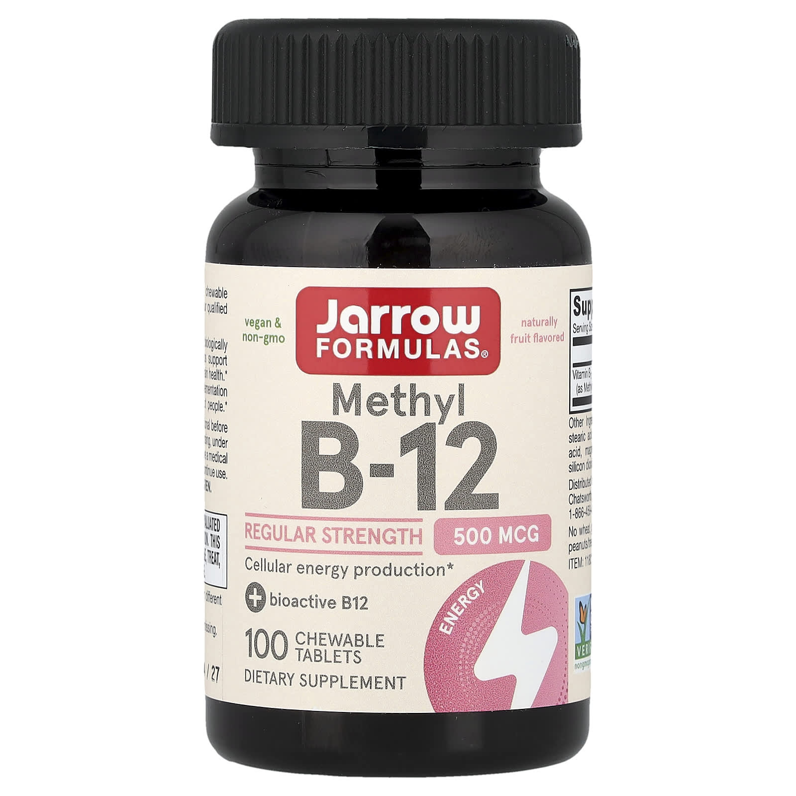 Jarrow Formulas Methyl B-12 näringsfakta och ingredienser