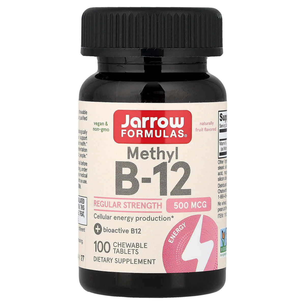 Jarrow Formulas Methyl B-12 näringsfakta och ingredienser