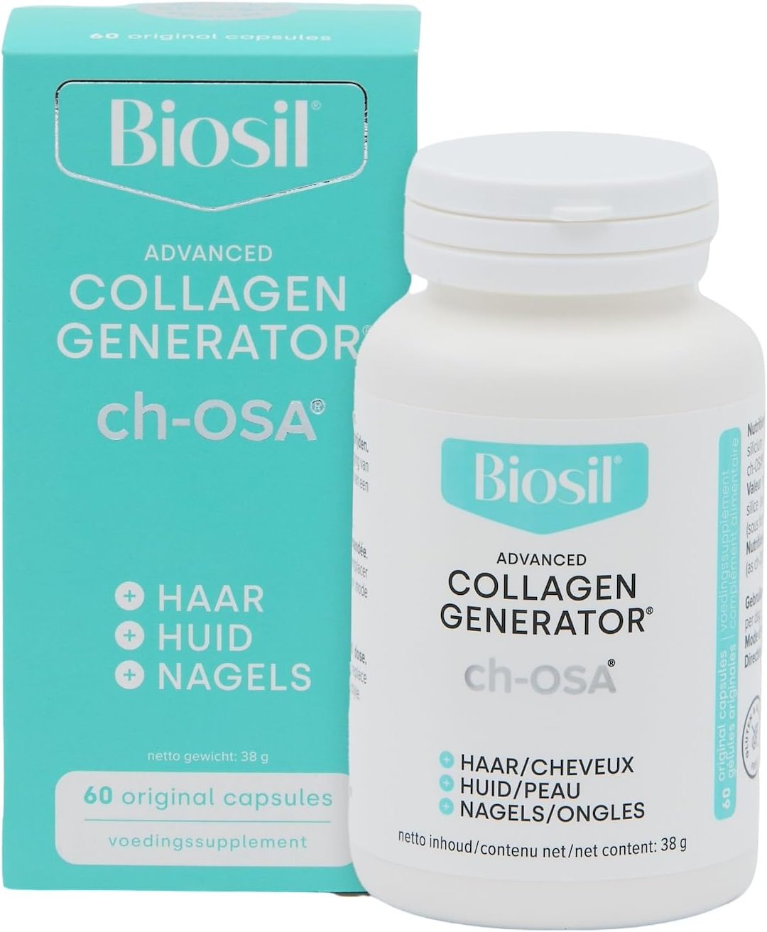 Biosil Advanced Collagen Generator baksida näringsfakta