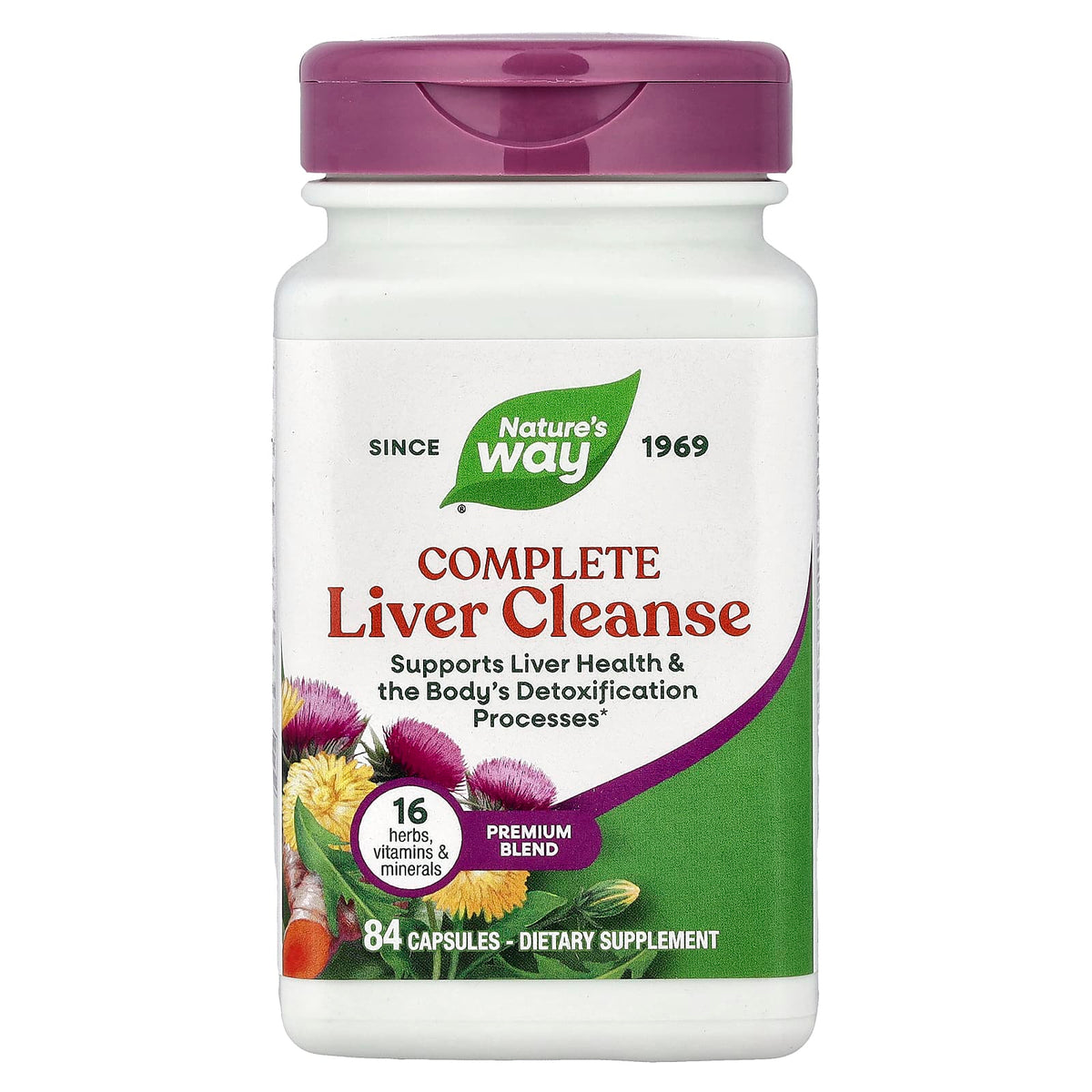 Complete Liver Cleanse baksida näringsfakta