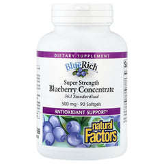 Natural Factors Super Strength Blueberry ingredienser