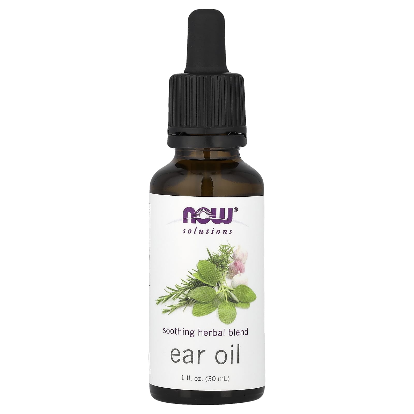 Ear Oil – Naturlig örtolja baksida med instruktioner