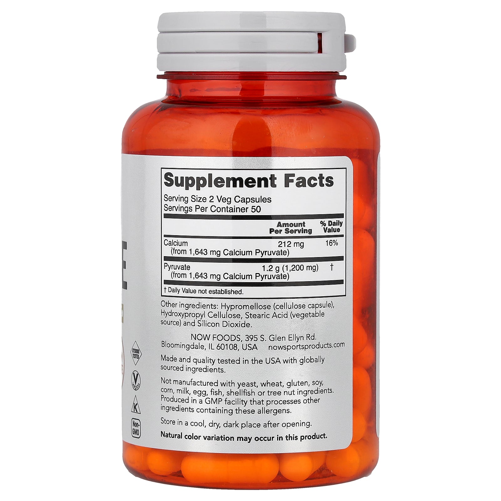 Pyruvate - Size - 100 Vcaps