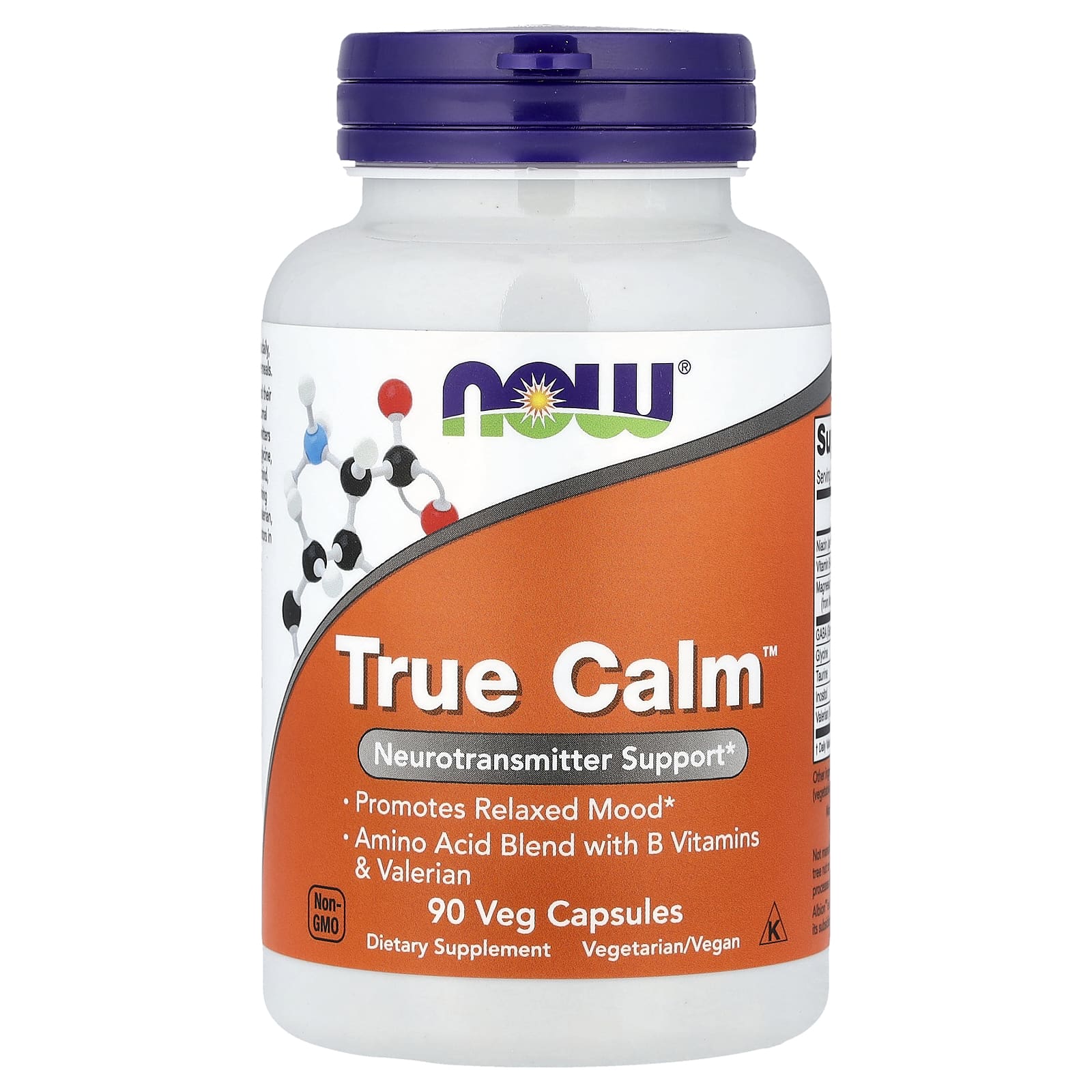True Calm baksida med näringsinformation