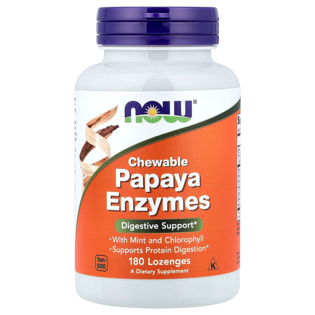 NOW Foods - Papaya Enzyme - Digestive Support