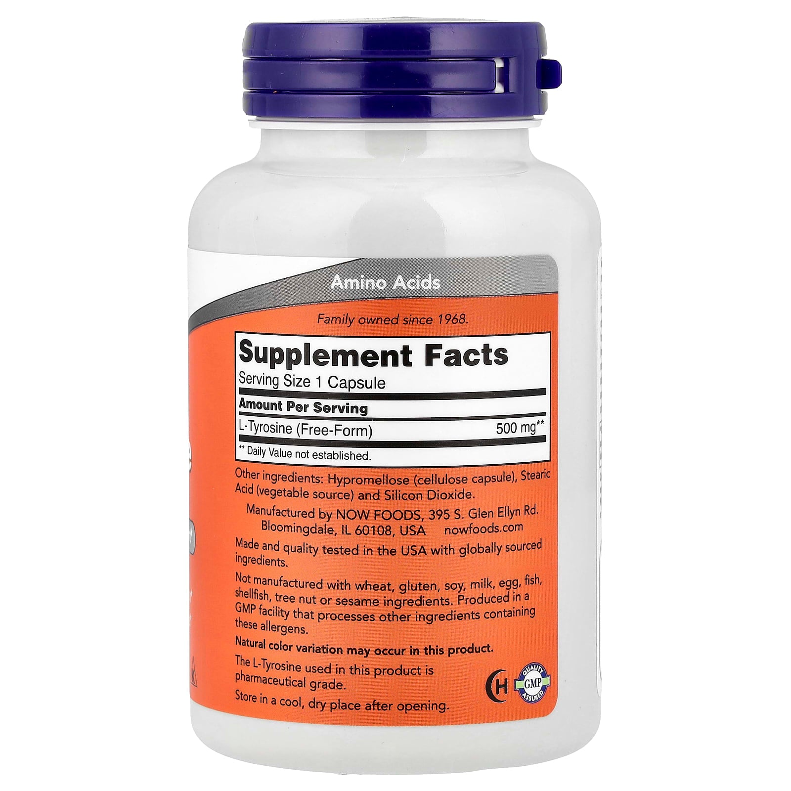 NOW Foods - L-Tyrosine - Amino Acid