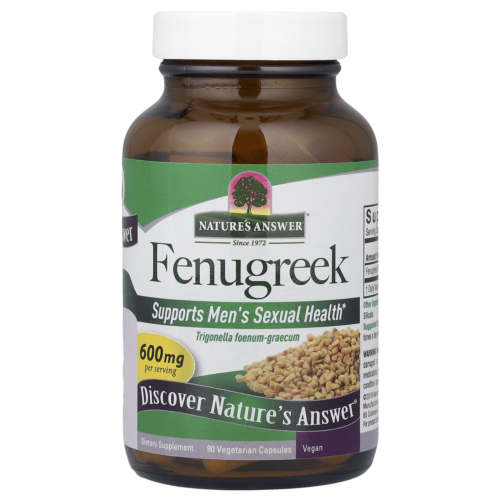 Nature's Answer Fenugreek kapsel närbild