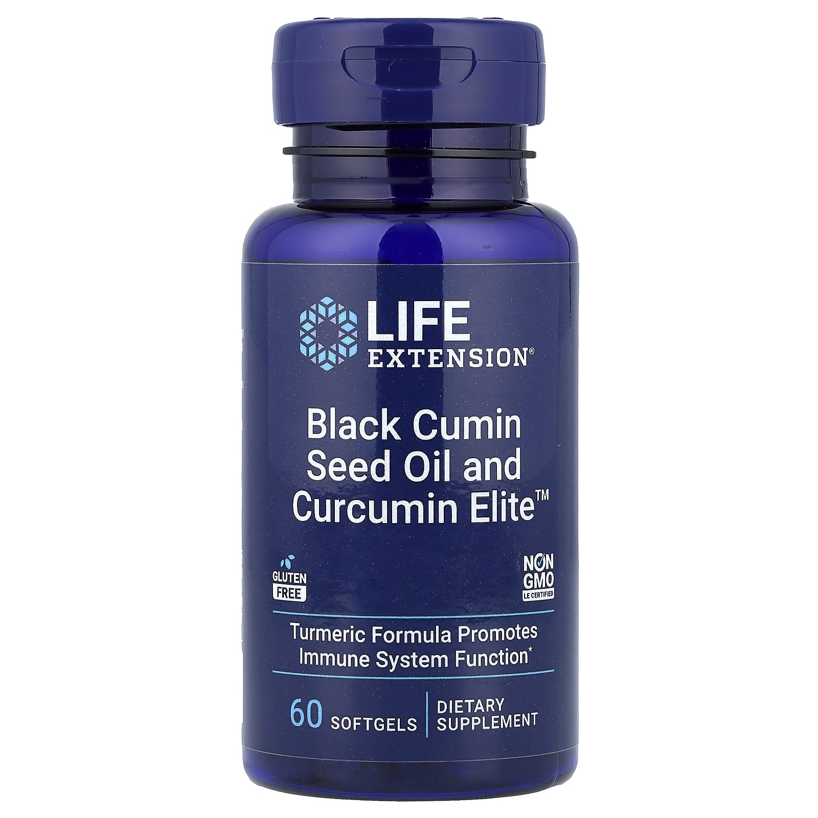 Life Extension Black Cumin Seed Oil And Curcumin Elite baksida