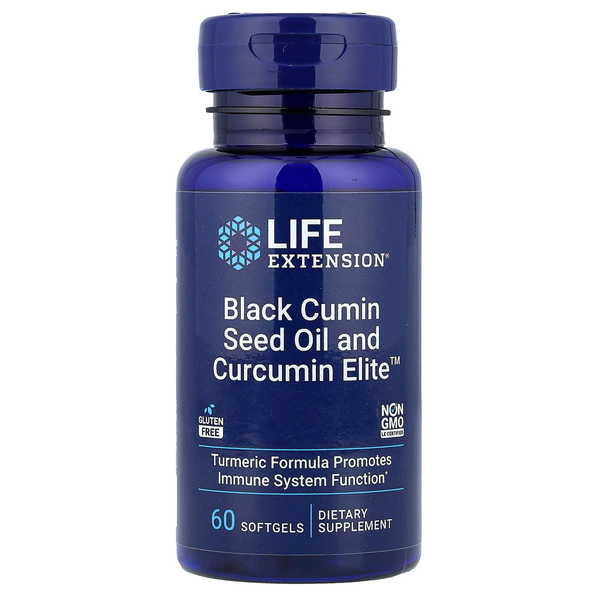 Life Extension Black Cumin Seed Oil And Curcumin Elite baksida