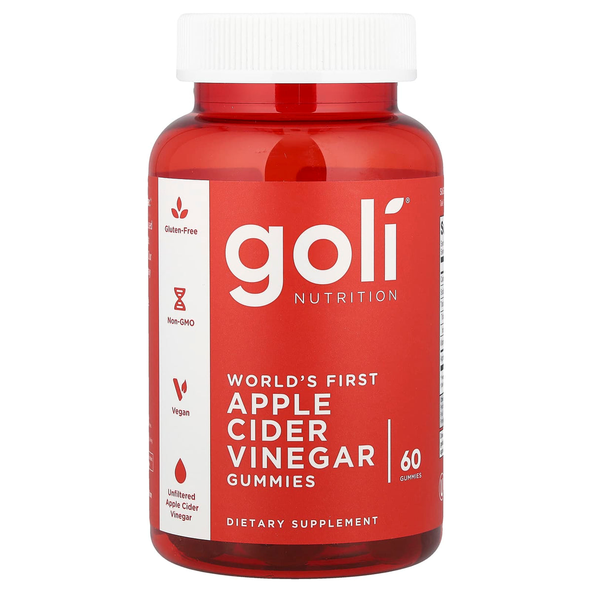Apple Cider Vinegar Gummies röda fruktgummin