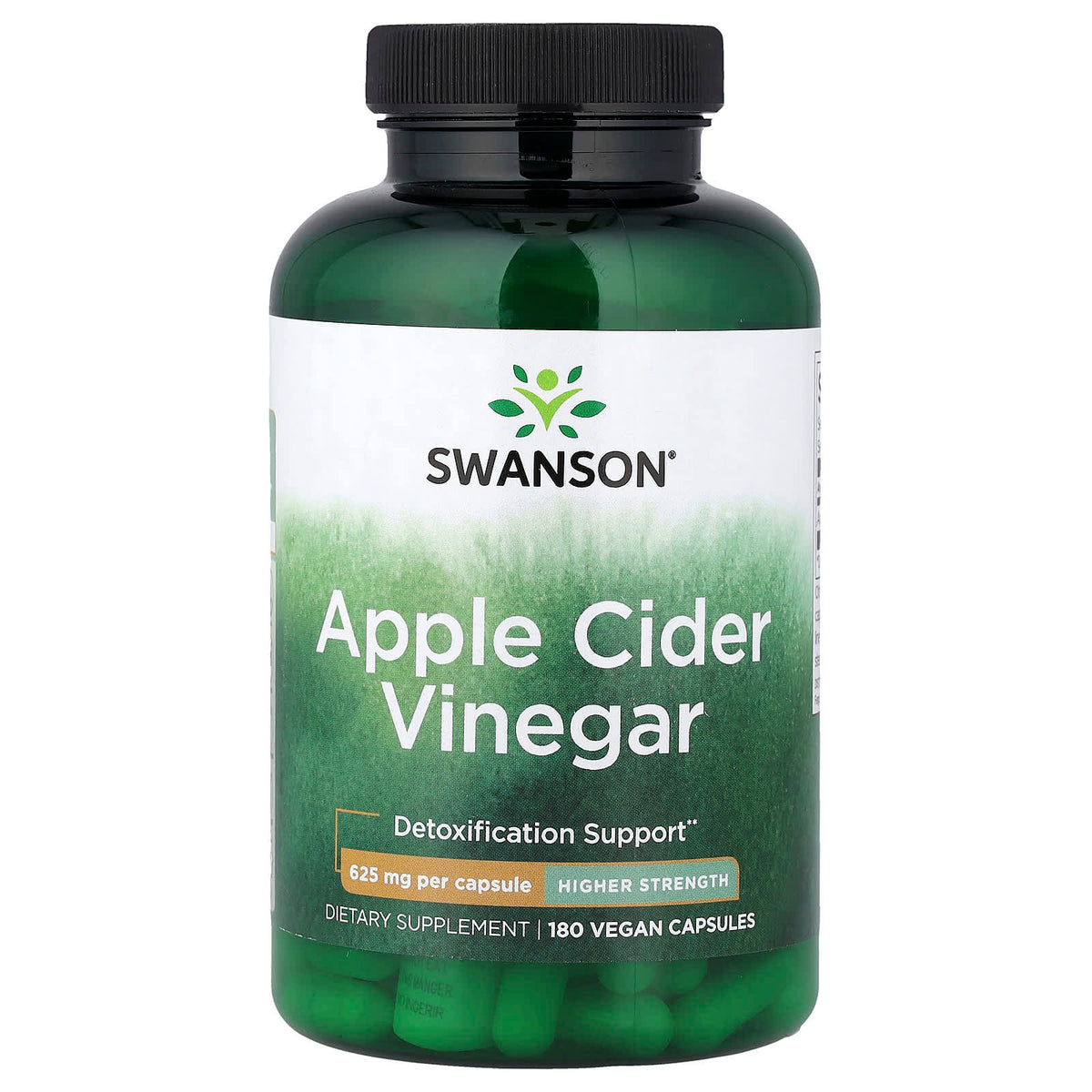 Swanson Apple Cider Vinegar baksida näringsfakta
