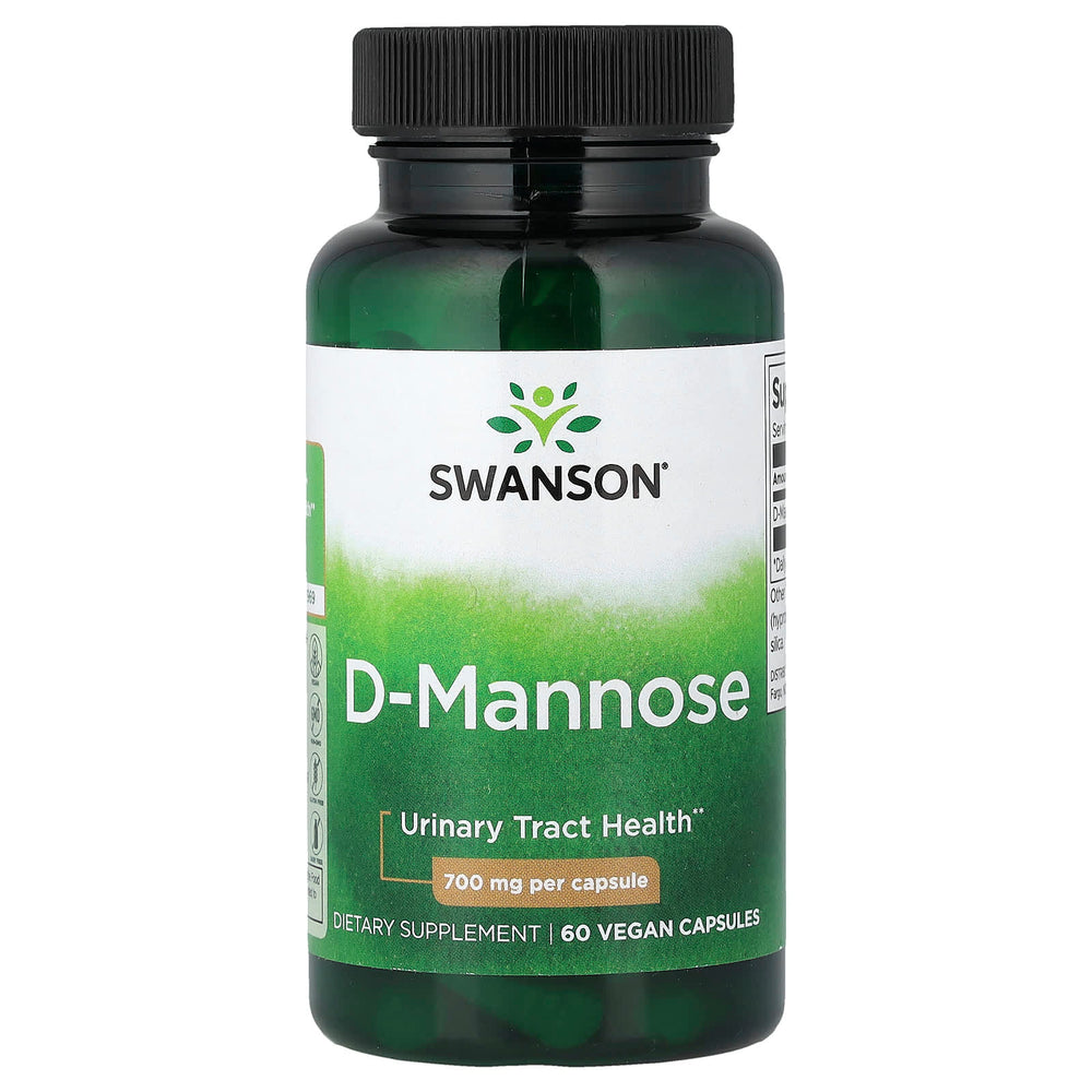 D-Mannose 700 mg – Urinvägsstöd ingredienser etikett