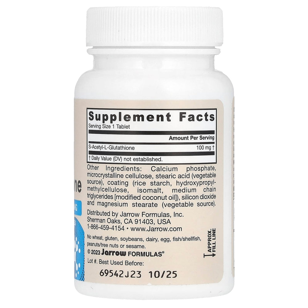 S-Acetyl L-Glutathione ingredienser etikett