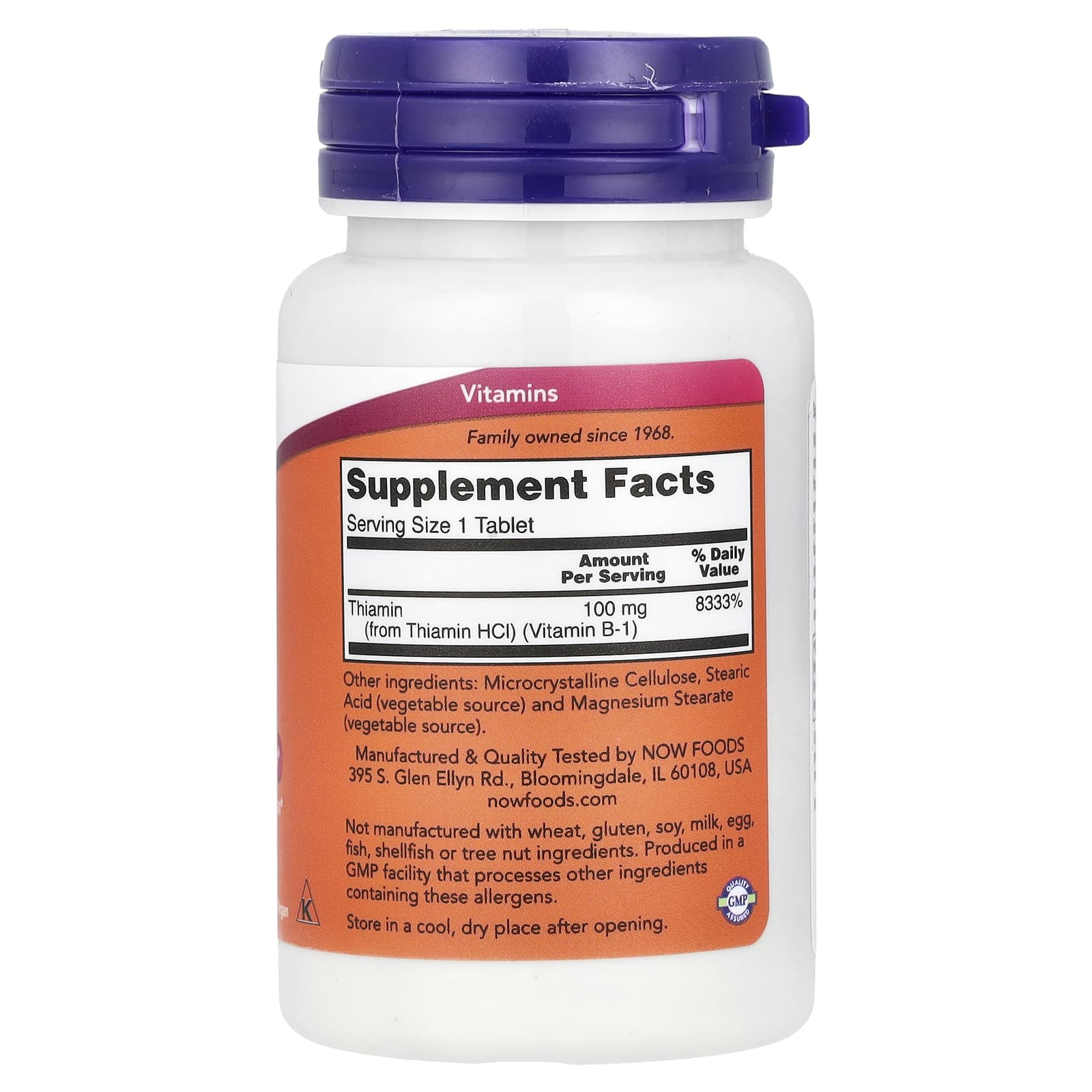 Vitamin B-1 ingredienser lista