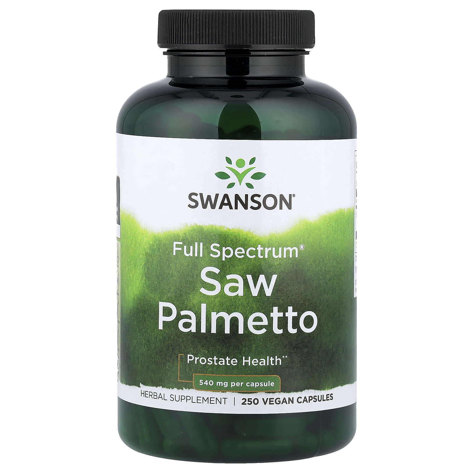 Sågpalmetto 540 mg baksida näringsfakta