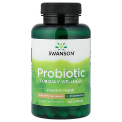 Swanson Probiotic baksida näringsfakta