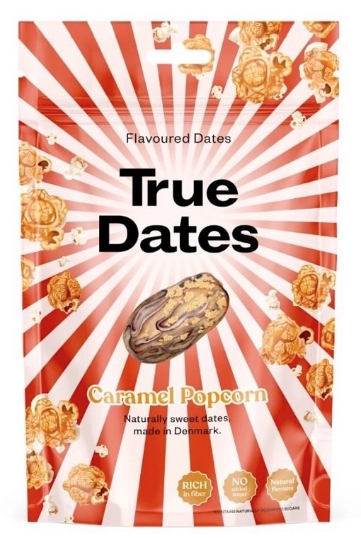 True Dates Flavored Dates enskild frukt närbild