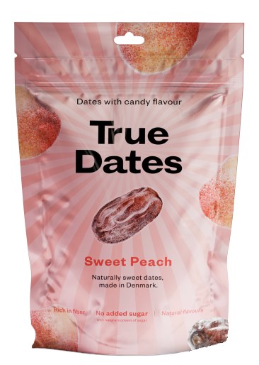 True Dates Flavored Dates ingredienser etikett