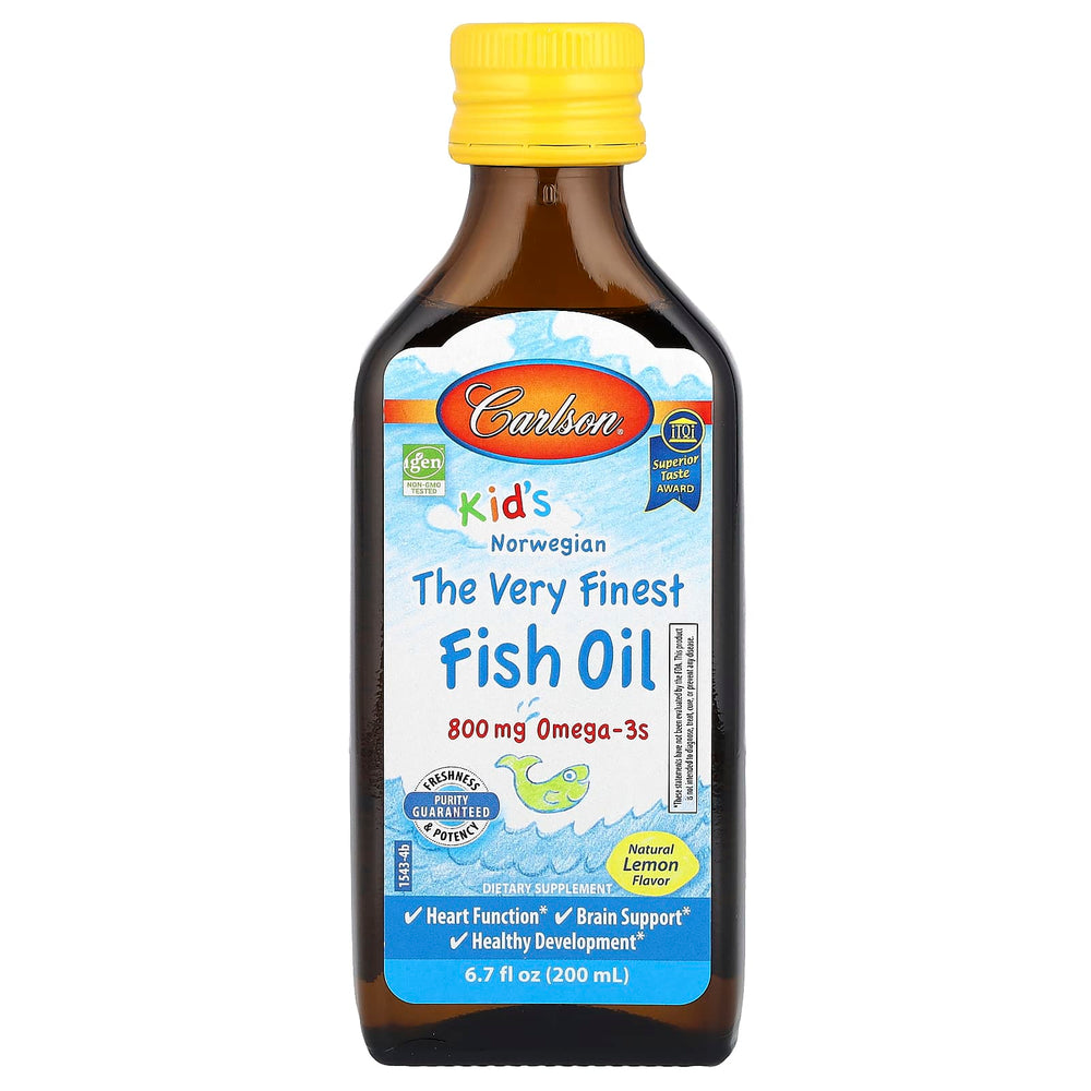 The Very Finest Fish Oil produktdetalj etikett
