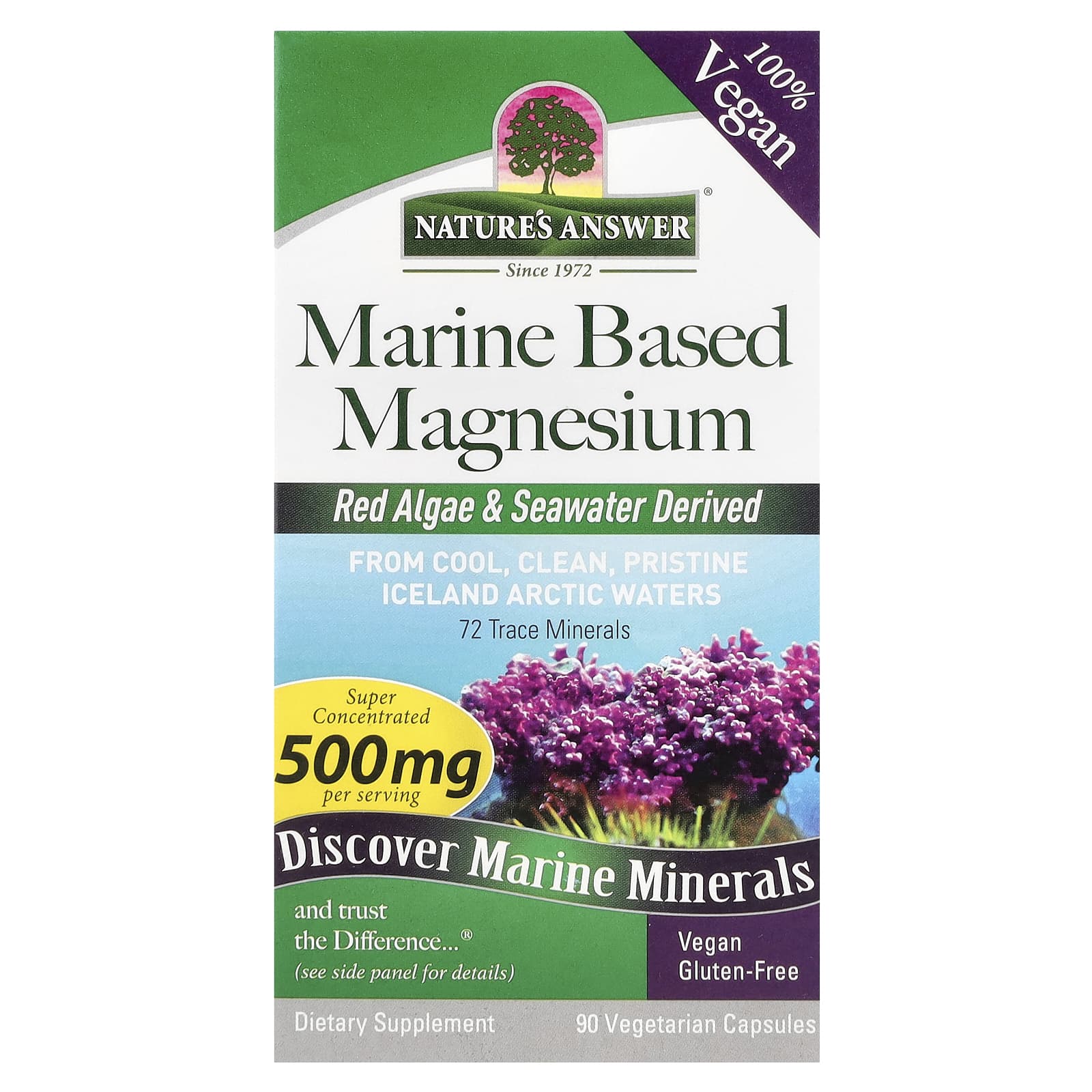 Nature's Answer - Marine Baseret Magnesium - 90 Vcaps