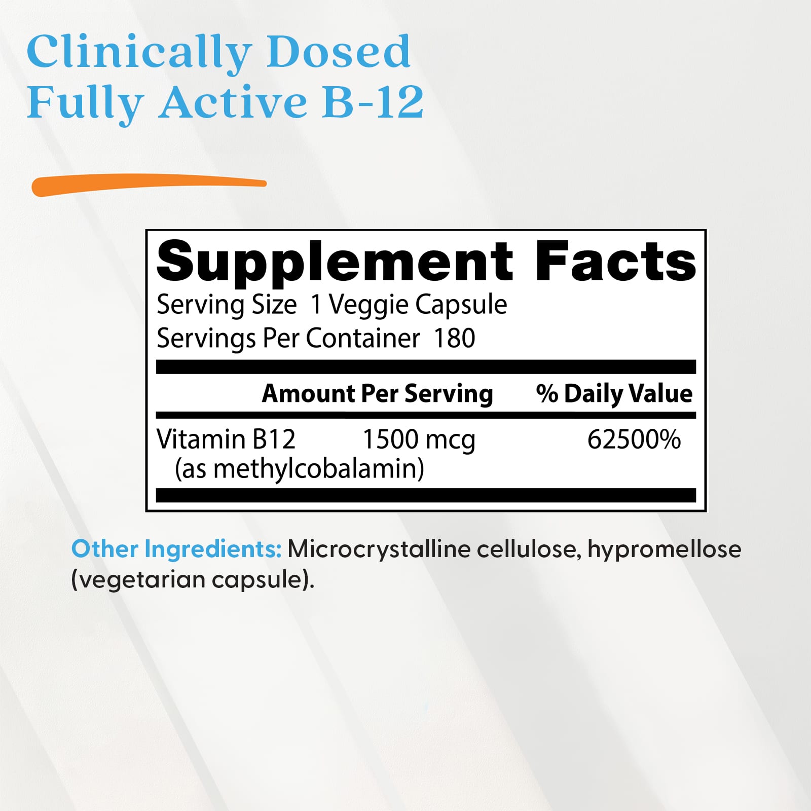 Doctor's Best Fully Active B12 etikett detalj