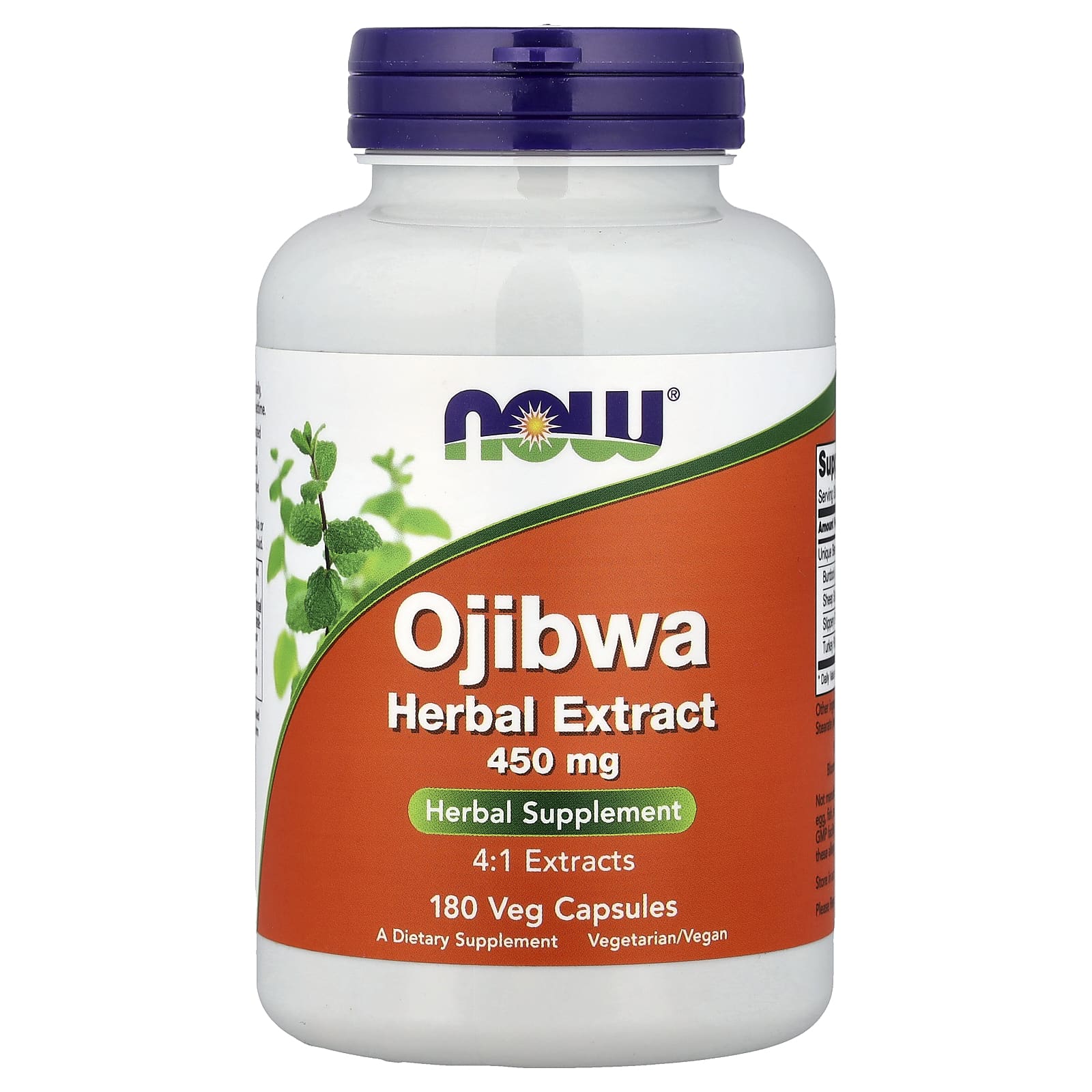 Ojibwa Herbal Extract baksida