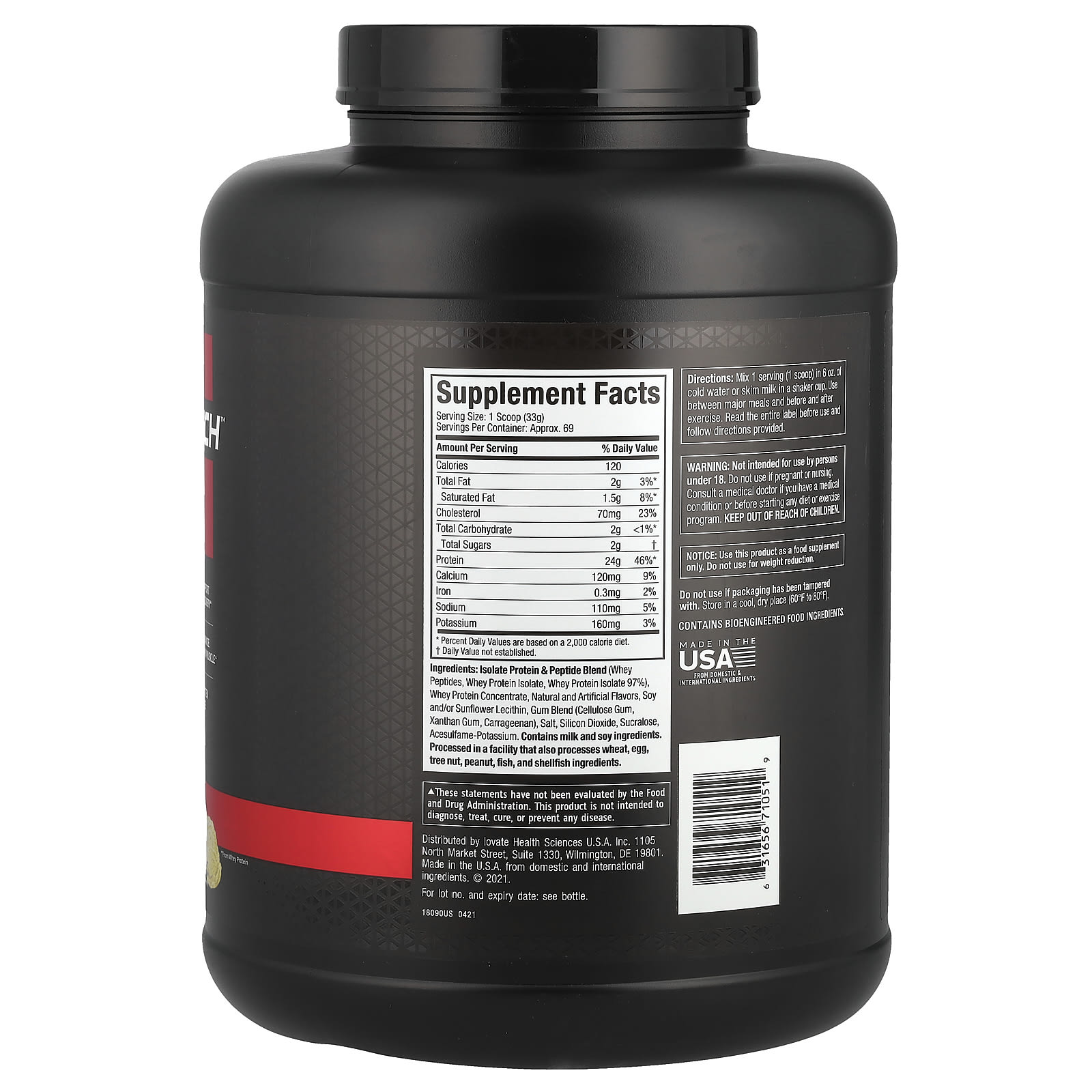 MuscleTech - Fransk Vanilje Fløde - 2,3 kg