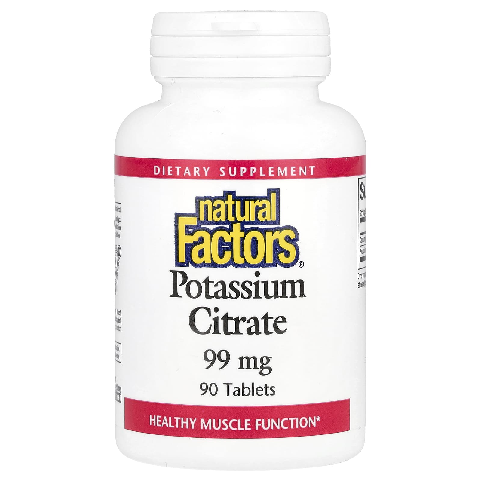 Natural Factors - Potassium Citrate - 90 Tabs
