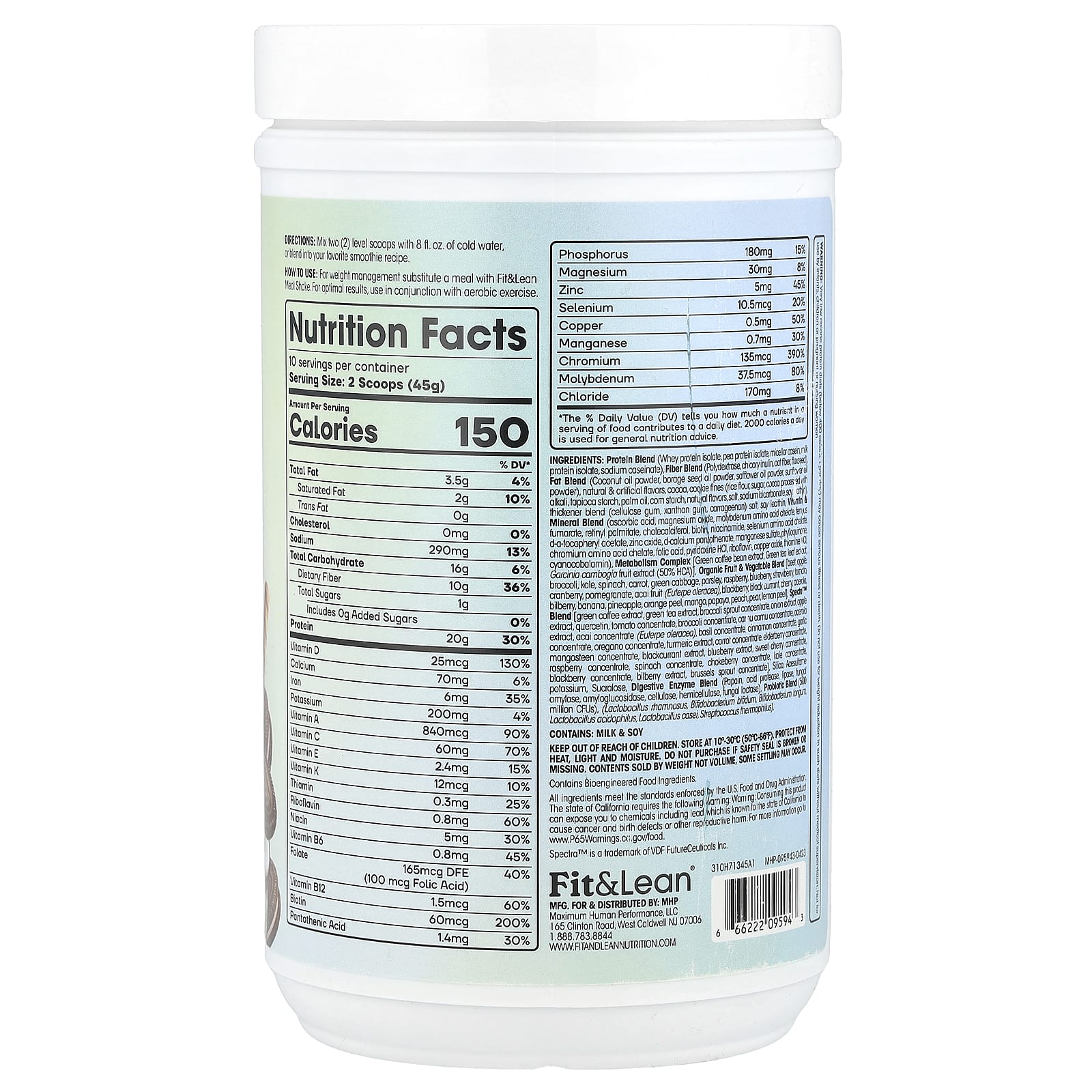 Fit & Lean - Keksit ja kerma - 453g