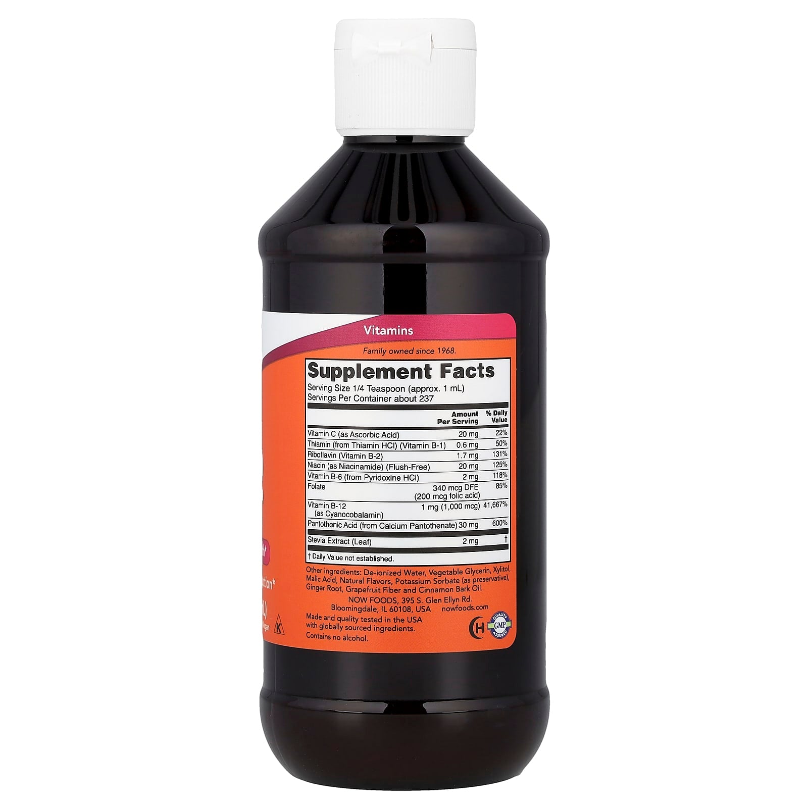 Vitamin B-12 Complex Liquid – 236ml näringsfakta
