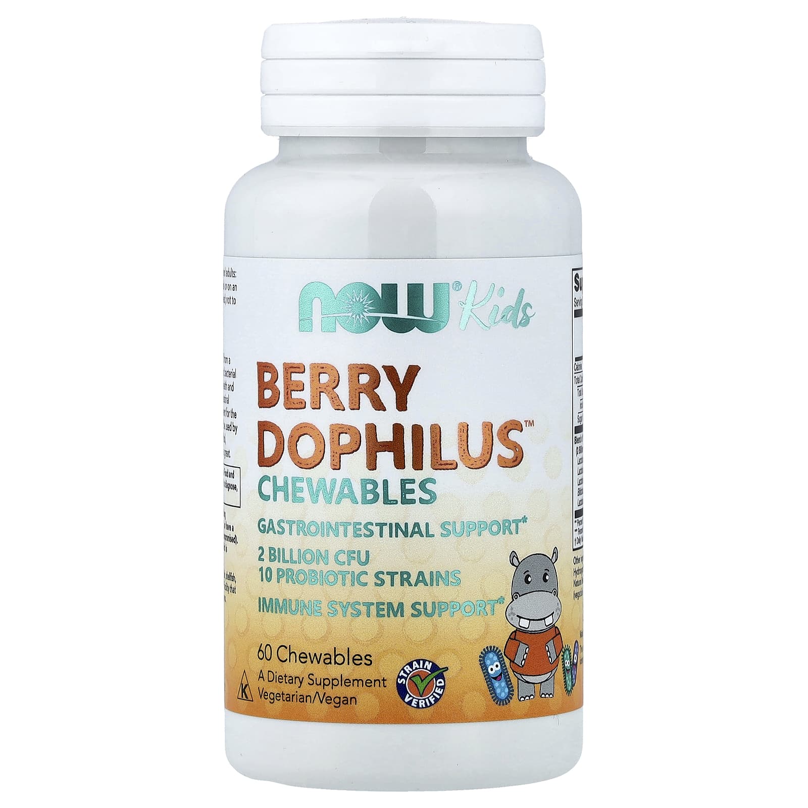 Berry Dophilus baksida näringsinformation