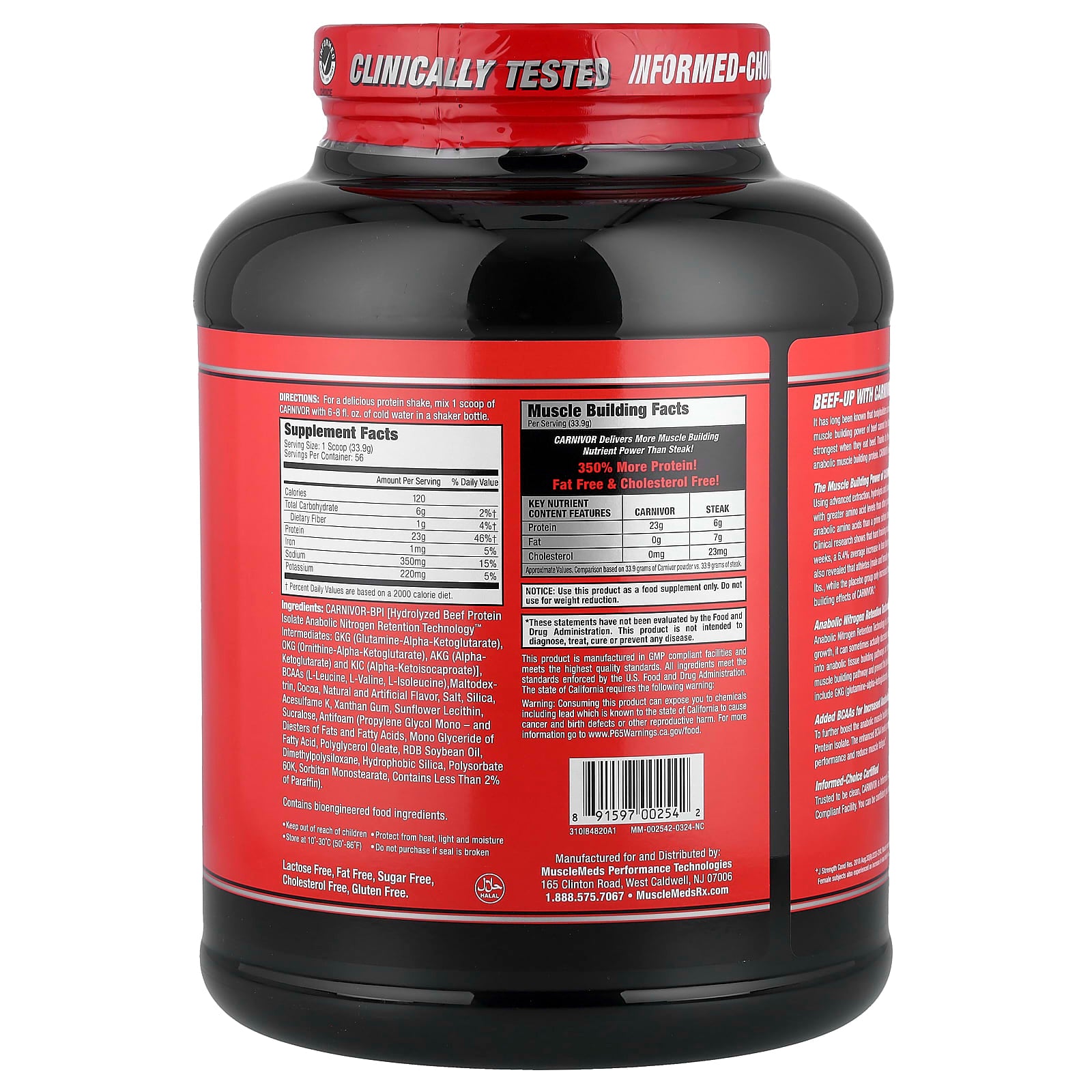 MuscleMeds - Suklaa - 56 Annosta - 1898.4g