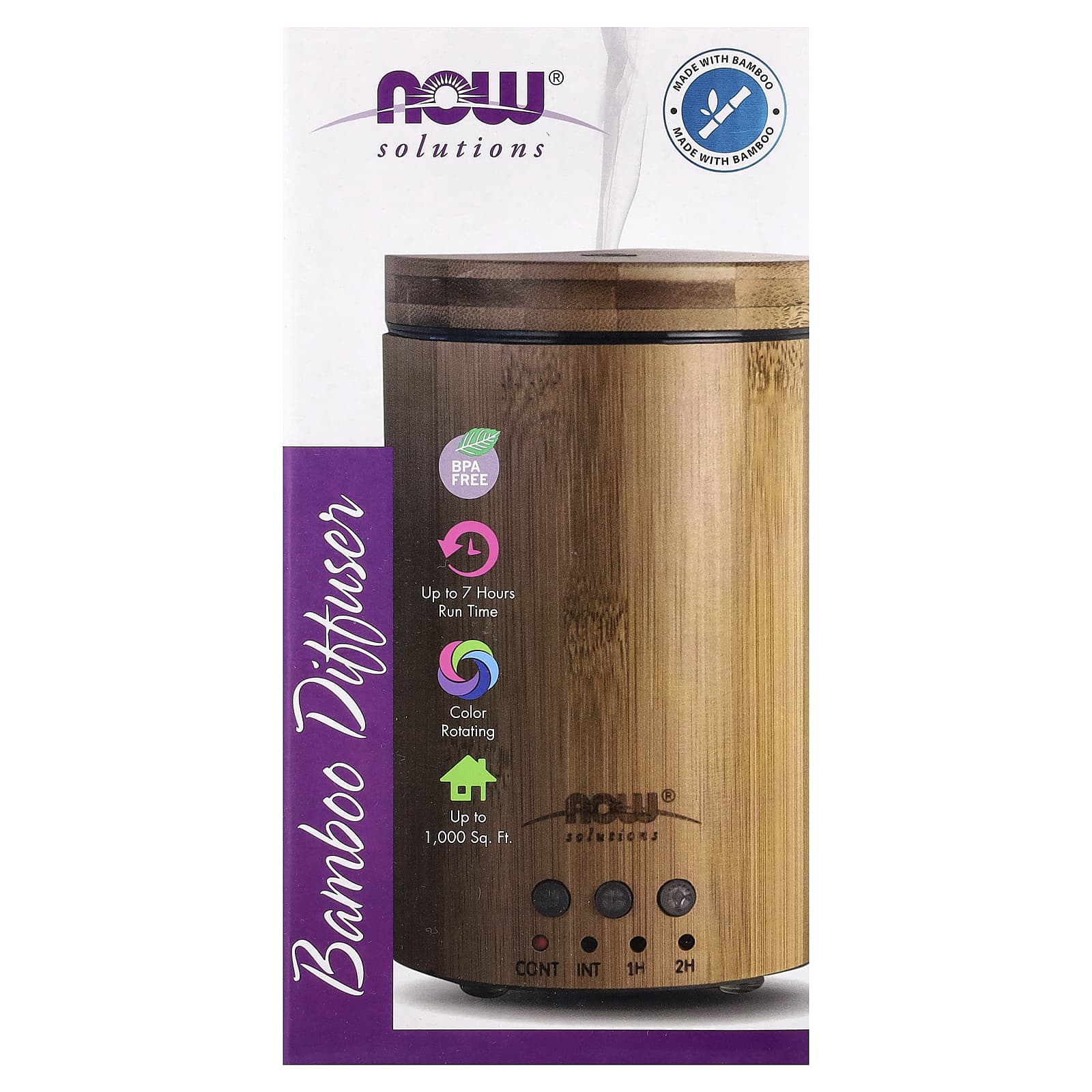 Bamboo Essential Oil Diffuser – Ultraljud baksida