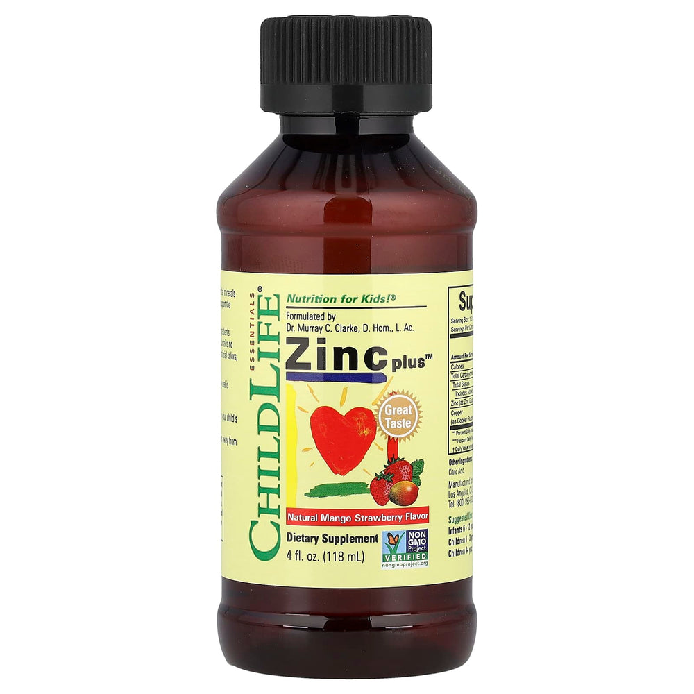 Child Life Zinc Plus dosering instruktioner