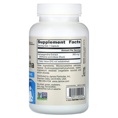 Ashwagandha KSM-66® ingredienser och etikett