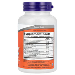 NOW Foods True Focus baksida näringsfakta