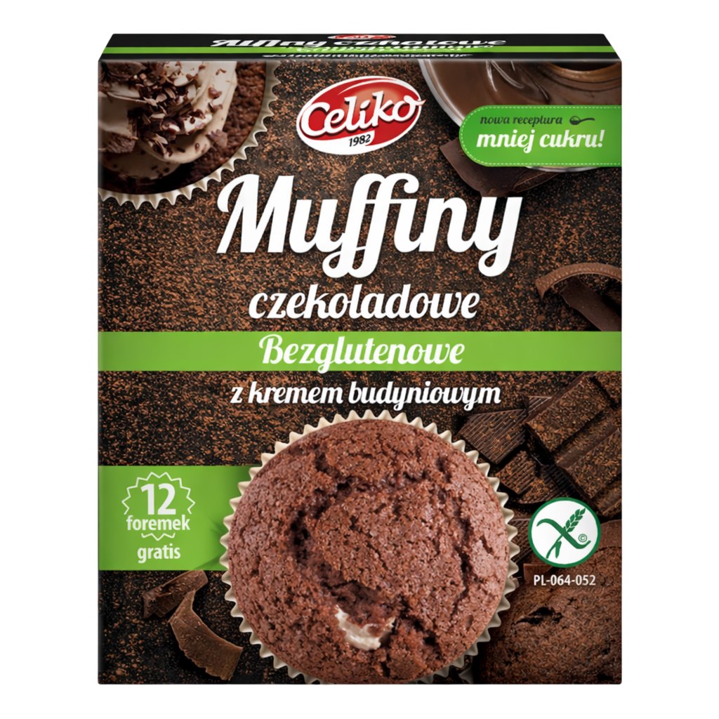 Celiko - Gluten-Free Chocolate Muffin Mix With Pudding Cream 310g