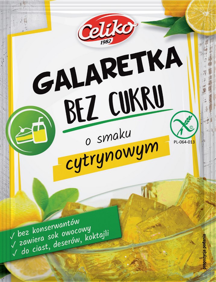 Celiko Lemon Jelly Sugar-Free framsida