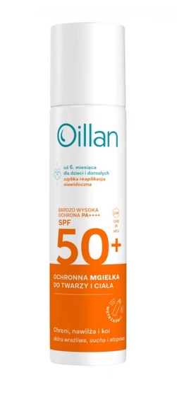 Oillan Sun Mist SPF 50 framsida