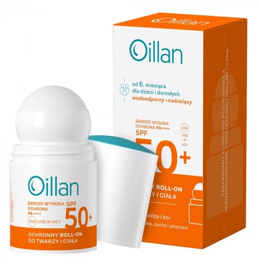 Oillan Protective Roll-On Sunscreen SPF50 framsida