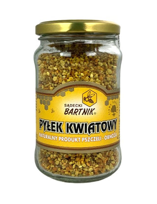 Bartnik Sądecki Flower Pollen baksida med näringsinformation