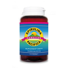 Pacific Spirulina baksida med näringsinformation