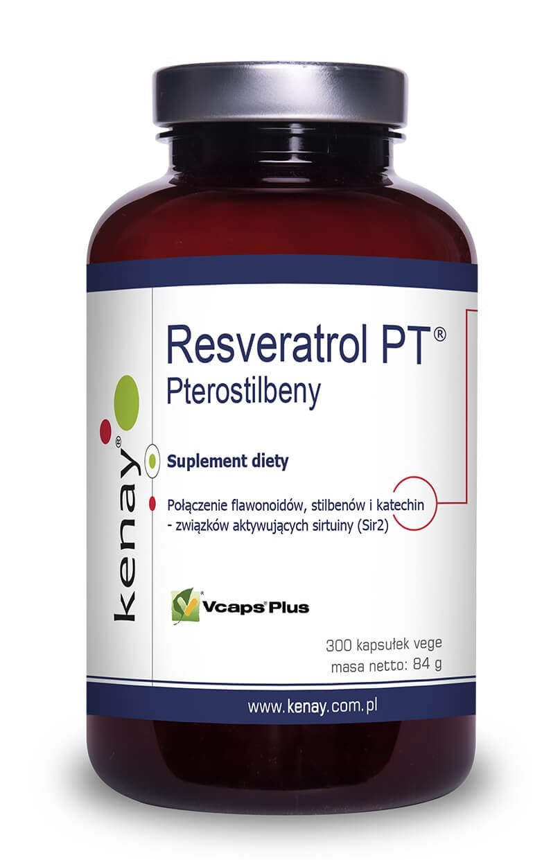 Resveratrol & Pterostilbener – 300 kapslar baksida med näringsinformation