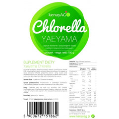 Yaeyama Chlorella Powder – 100g framsida