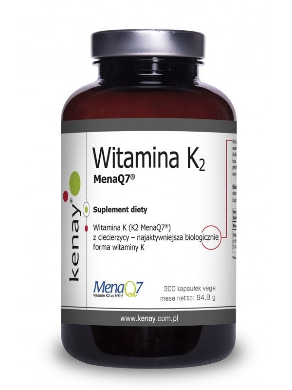 Vitamin K2 MenaQ7 – 300 vegetabilska kapslar framsida